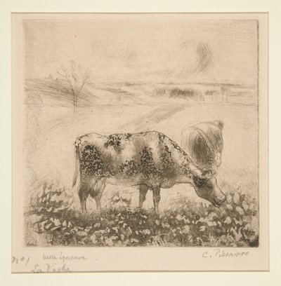 La Vache (kua) av Camille Pissarro