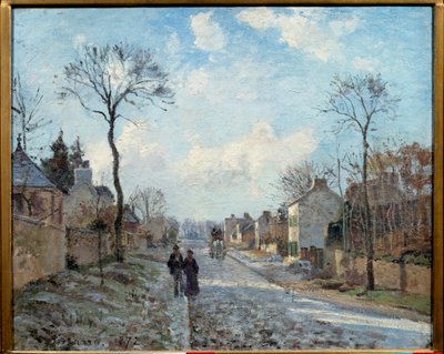 Veien til Louveciennes Maleri av Camille Pissarro (1830-1903) 1872 Søn. 0,6x0,73 m Paris, Orsay-museet av Camille Jacob Pissarro