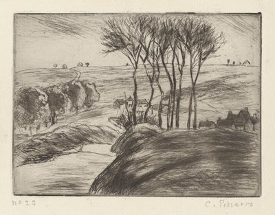 Landskap på Osny av Camille Pissarro