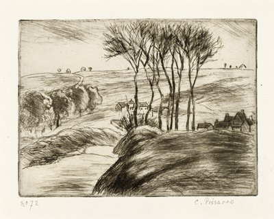 Landschaft bei Osny von Camille Jacob Pissarro