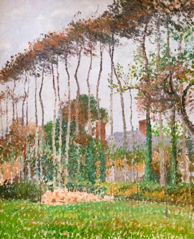 Landskap ved Varengeville, ca. 1889 (olje på lerret) av Camille Pissarro