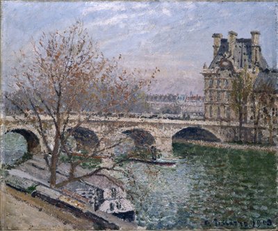 Kongebroen og Flore-paviljongen av Camille Jacob Pissarro