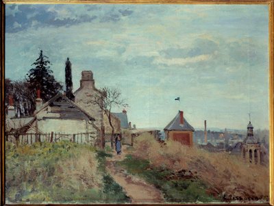 Tinghuset ved Pontoise Maleri av Camille Pissarro (1830-1903) 1872 Søn. 0,4x0,54m Paris, Musee d