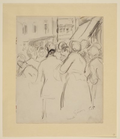 Marked på Gisors av Camille Jacob Pissarro