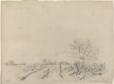 Montmorency Road, ca. 18501860. av Camille Pissarro