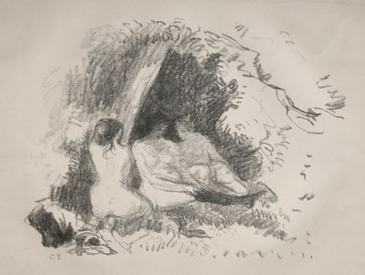 Nakne kvinner av Camille Pissarro