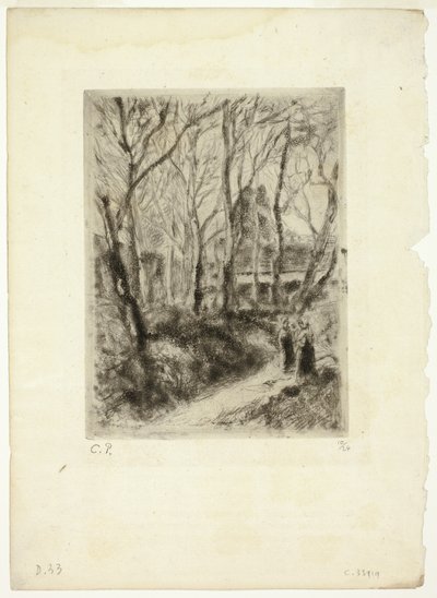 Sti ved Pontoise av Camille Pissarro