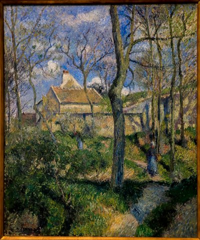 Sti til Les Pouilleux, Pontoise. 1881 (olje på lerret) av Camille Pissarro