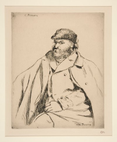 Paul C?zanne (Portrett av C?zanne) av Camille Pissarro