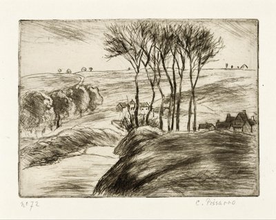 Landskap i Osny av Camille Pissarro