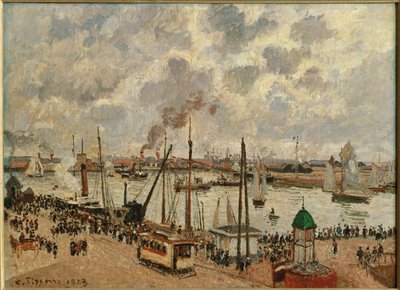 Port du Havre … (olje på lerret) av Camille Pissarro