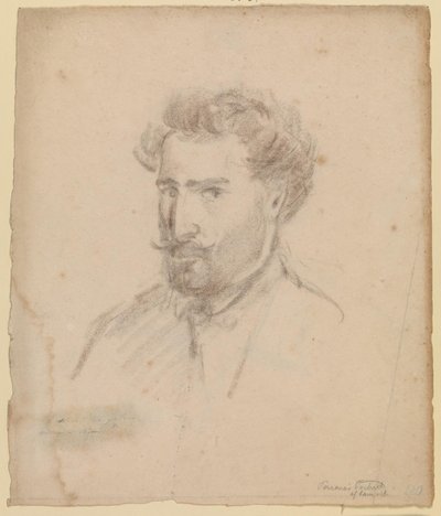 Selvportrett, trekvart profil til venstre (Caracas (?) 1853/54) av Camille Pissarro