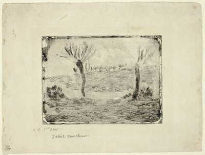 Solnedgang av Camille Pissarro