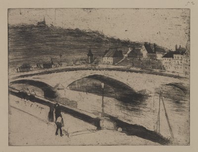 Steinbroen ved Rouen av Camille Jacob Pissarro