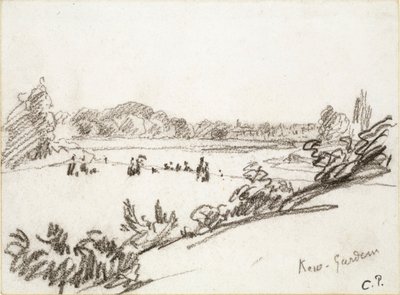 Studie av Kew Gardens, ca 1890-tallet av Camille Pissarro