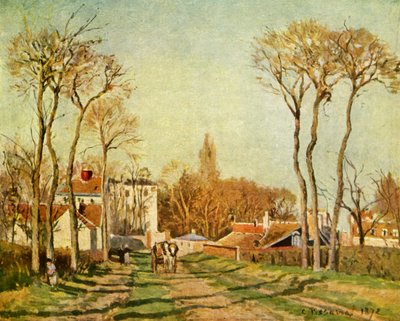 Inngangen til en landsby, 1872, 1939. av Camille Jacob Pissarro