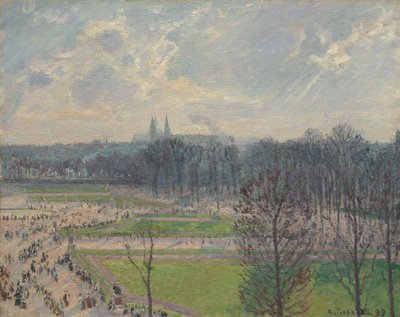 Tuilerienes hage på en vinterettermiddag, 1899. av Camille Jacob Pissarro