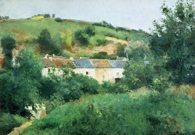 Stien i landsbyen av Camille Jacob Pissarro