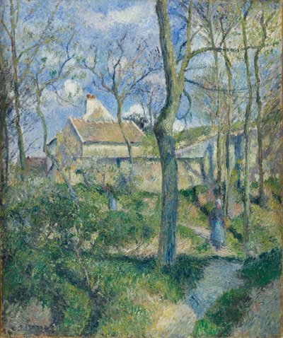 Veien til Les Pouilleux, Pontoise av Camille Pissarro