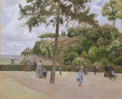 Den offentlige hagen i Pontoise, 1874. av Camille Jacob Pissarro