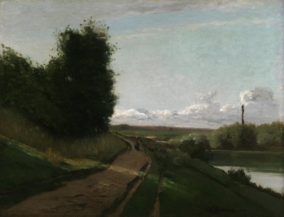 Slepebanen ved Bougival av Camille Pissarro