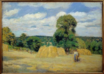 Høsten i Montfoucault i Mayenne Maleri av Camille Pissarro (1830-1903) 1876 Søn. 0,65x0,92 m Paris, musee d