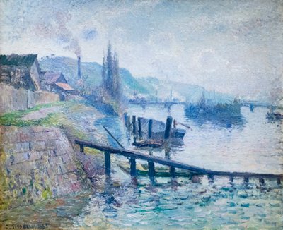 Saint Catherine-bakken i Rouen av Camille Pissarro