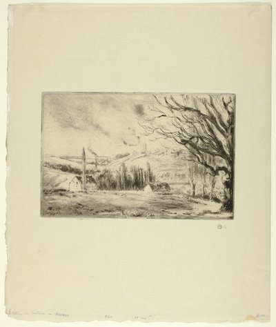 Utsikt over Pontoise av Camille Pissarro