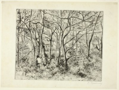Woodlands ved Eremitasjen av Camille Pissarro