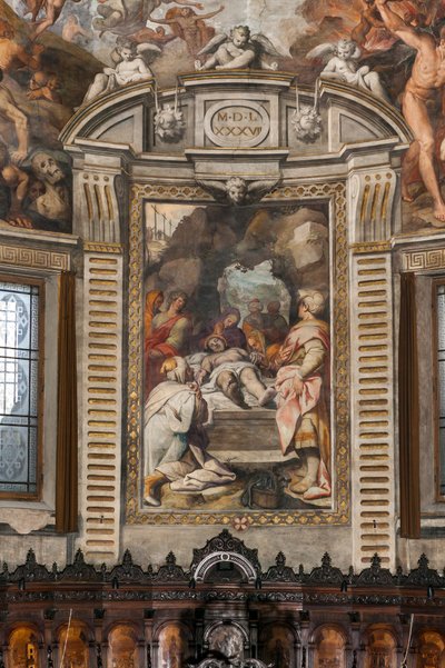 Kristi klagesang (fresko) av Camillo Procaccini