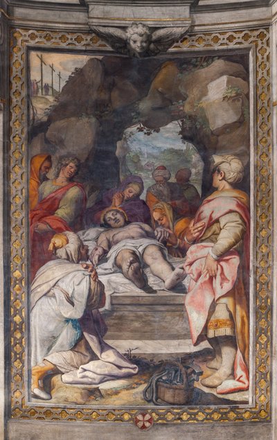 Kristi klagesang (fresko) av Camillo Procaccini