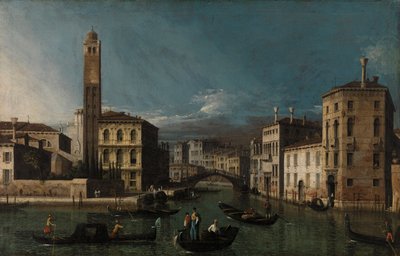 Grand Canal: San Geremia og inngangen til Cannaregio av Canaletto (Giovanni Antonio Canal)
