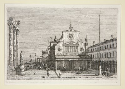 Imaginary View of S. Giacomo Di Rialto, fra serien Vedute (Views) av Canaletto (Giovanni Antonio Canal)