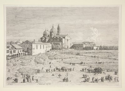 S. Giustina i Pr? della Valle, fra serien Vedute (Views) av Canaletto (Giovanni Antonio Canal)