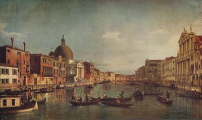 En utsikt over Canal Grande Venezia, c1740, c1915 av Giovanni Antonio Canal
