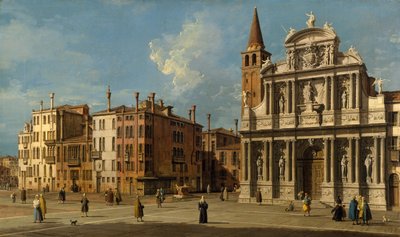 Campo Santa Maria Zobenigo, Venezia, 1730-tallet. av Giovanni Antonio Canal