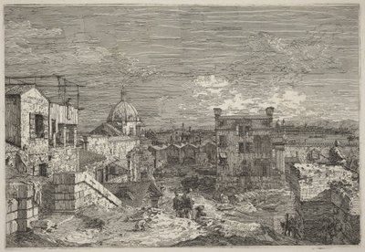 Fantasiutsikt over Venezia av Canaletto