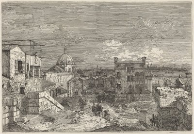 Imaginær utsikt over Venezia, 1741. av Canaletto