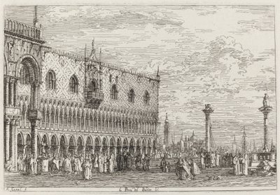 Bandbrygga. V. [nedre til høyre] av Canaletto