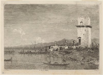 Tårnet i Malghera av Canaletto