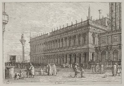 Bokhandelen. V. [øverst til venstre] av Canaletto