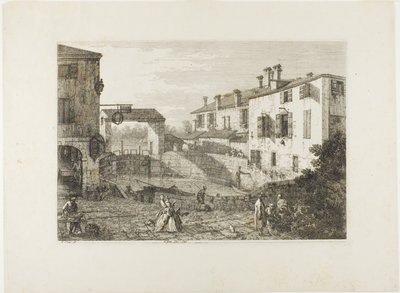 Le Porte Del Dolo, fra Vedute av Canaletto