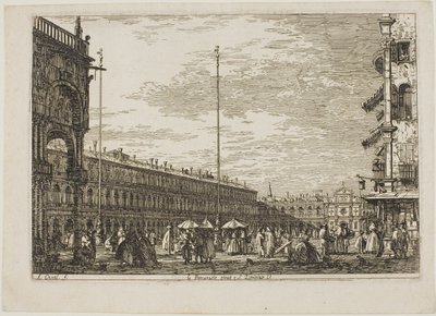 le Procuratie niove e S. Ziminian V., fra Vedute av Canaletto