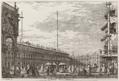 Le Procuratie niove e S. Ziminian V. [øverst til høyre] av Canaletto