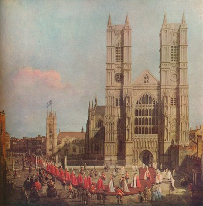 Prosesjon av badeordenen, 1749, 1929 av Giovanni Antonio Canal