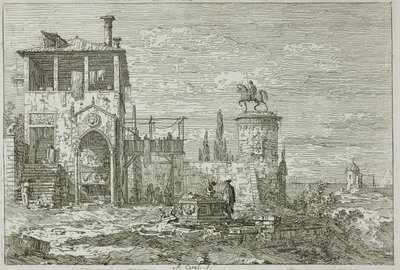 Ryttermonumentet, fra Vedute av Canaletto
