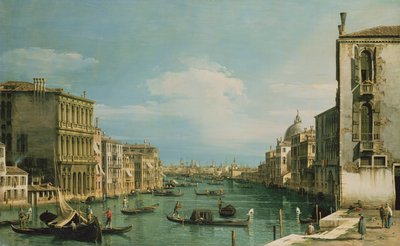 Canal Grande Venezia ser østover fra Campo di San Vio av Giovanni Antonio Canal