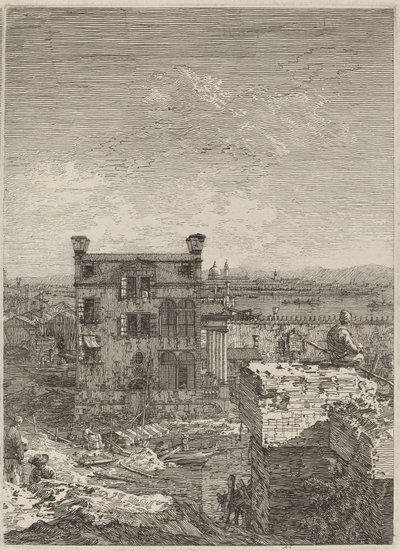 Huset med Peristyle av Canaletto