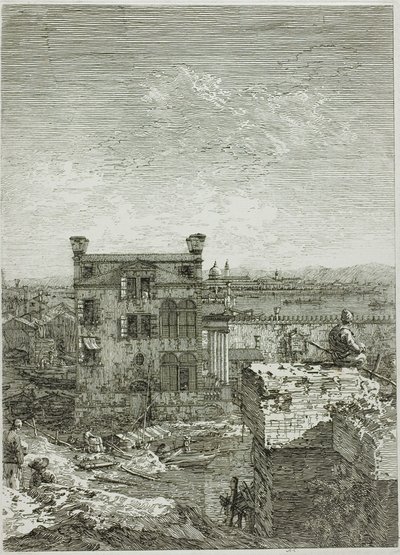 Huset med Peristyle, fra Vedute av Canaletto