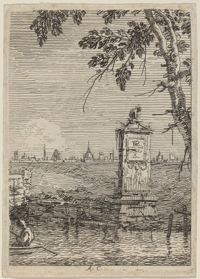 Det lille monumentet, ca. 17351746. av Canaletto